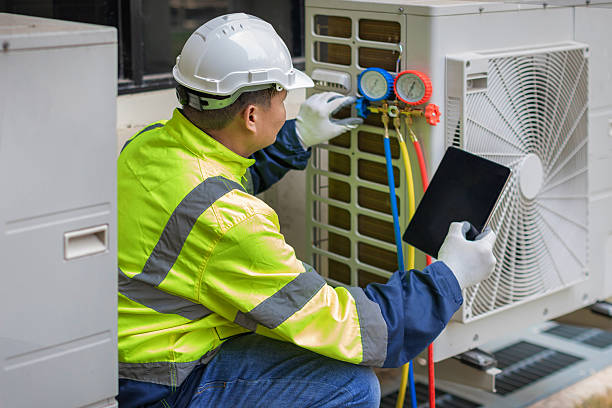 Professional Hvac technician working in Bohemia, NY